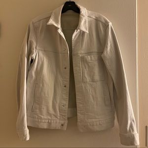 Theory White Denim Jacket